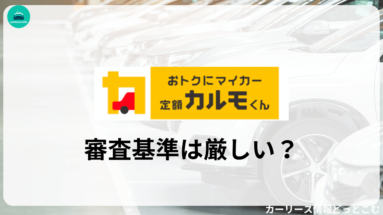 定額カルモくんの審査基準は厳しいか