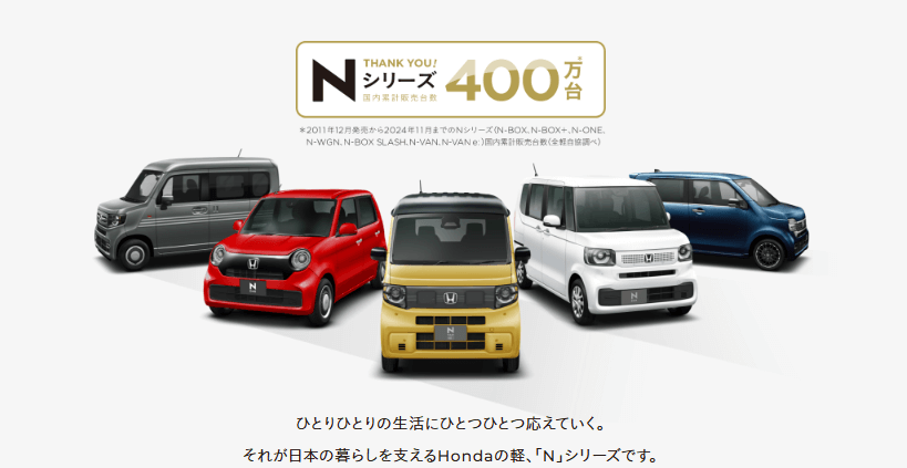 Nシリーズ(ホンダ公式サイトより引用)